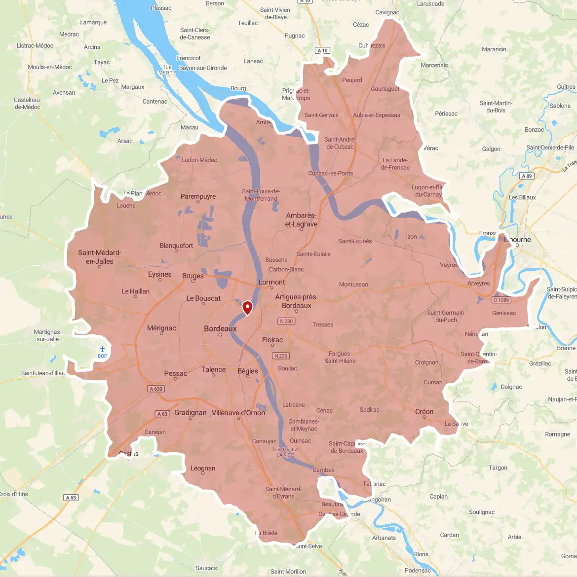 Zone d'intervention de Peccable pour nettoyage à domicile